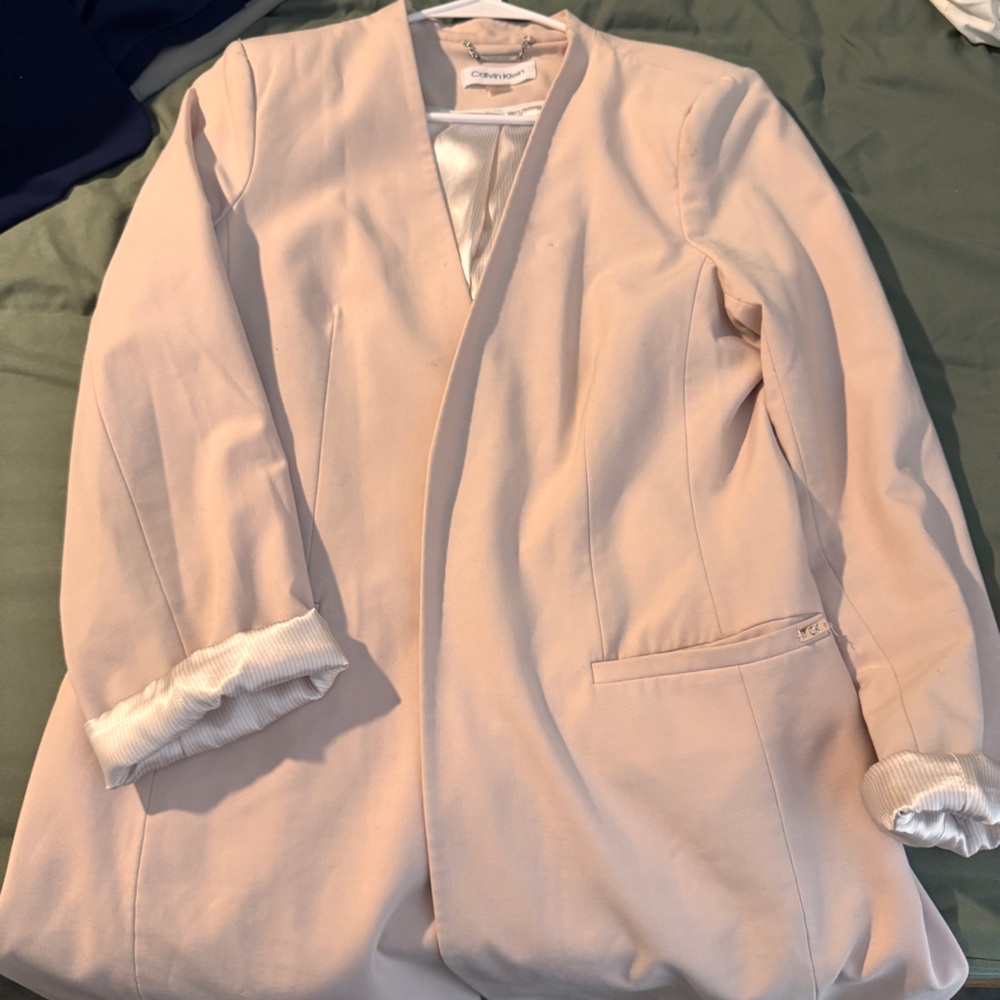 Calvin Klein Light Pink Blazer - Size 12